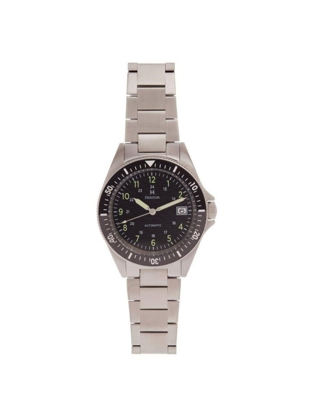 NWT Heritor Calder Black Dial Men's Watch